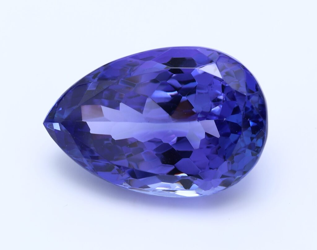 20.767ct Pear Blue VIOLET Vivid+ AAA+ Natural Certified Gemstone
