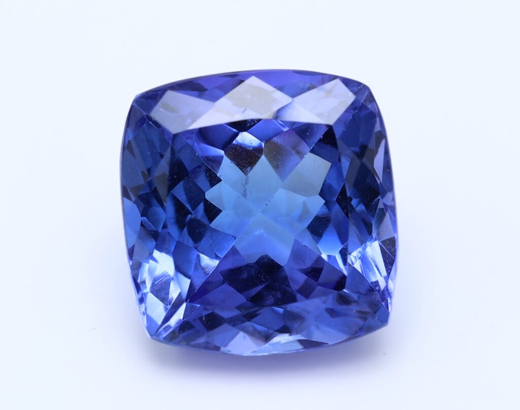 15.428ct Cushion Violet Blue Vivid AAA+ Natural Certified Gemstone