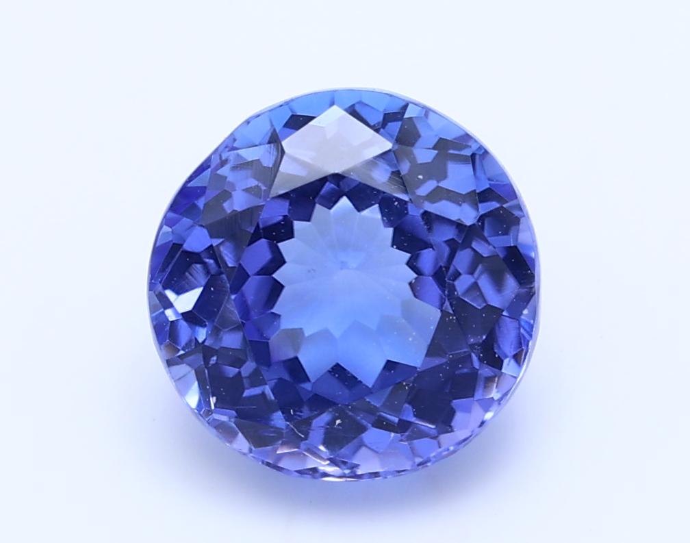 3.20ct Round  blue VIOLET Vivid AAA Natural Certified Gemstone