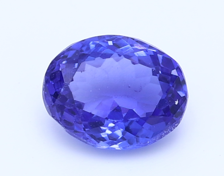 1.060ct Oval blue VIOLET Vivid AAA+ Natural Certified Gemstone